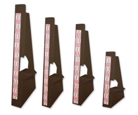 5 inch Black Self Stick
