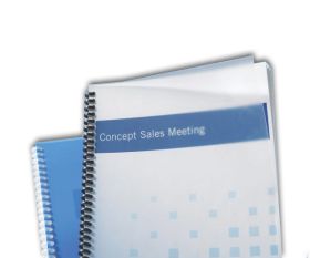 Clear Frost Finish Binding Covers 9 By 11 inch Index Allowance Square Corner Frost Covers
