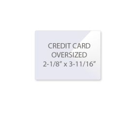 Over Sized Credit Card Laminating Pouches 