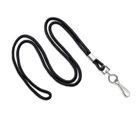 Lanyards – 38 inch Round Black