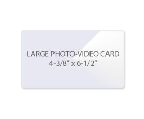 Large Photo - Video Card Laminating Pouches