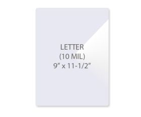 10 mil Letter Size Laminating Pouches