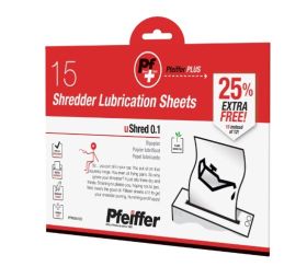 Pfeiffer Shredder Lubrication Sheets