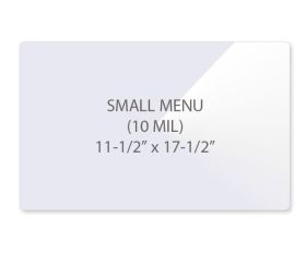 10 mil Small Menu Size Laminating Pouches