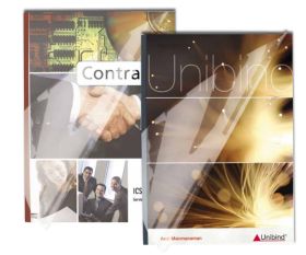 UniBind Steel Crystal Clear Binding Covers 9mm 8.5 By 11 inch