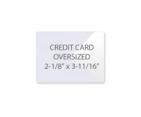 Over Sized Credit Card Laminating Pouches 