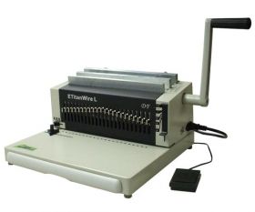 DFG ETitan Wire Heavy Duty Electric Punch Wire Binding Machine 2:1 Pitch