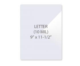 10 mil Letter Size Laminating Pouches