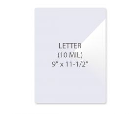 10 Mil Letter Size Laminating Pouches