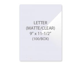 Matte Letter Size Laminating Pouches