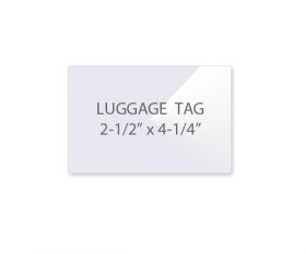 Luggage Tag Laminating Pouches (NO Slot)