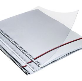 10.0 mil PVC CLEAR BINDING COVERS available in 5 sizes