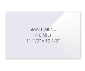 10 mil Small Menu Size Laminating Pouches