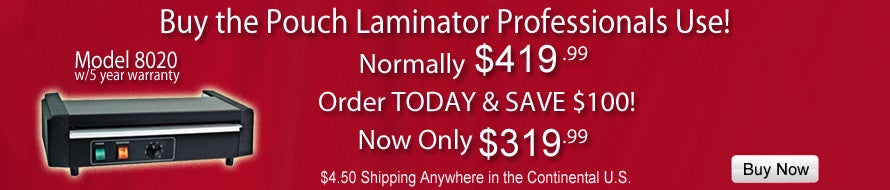 Model 8020 Laminator on Offer